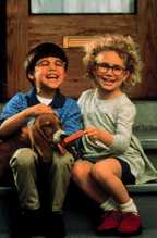 Children with dog
