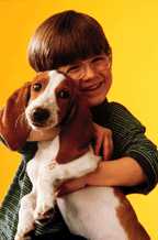Boy with dog
